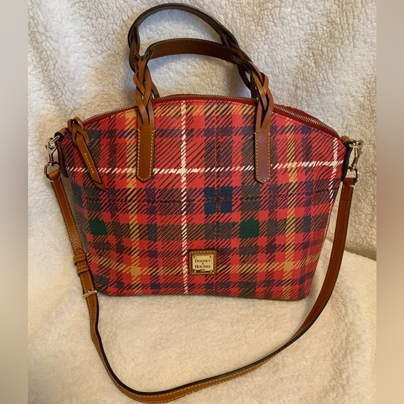 Dooney & Bourke Handbags - Dooney & Bourke Tartan Dome Satchel